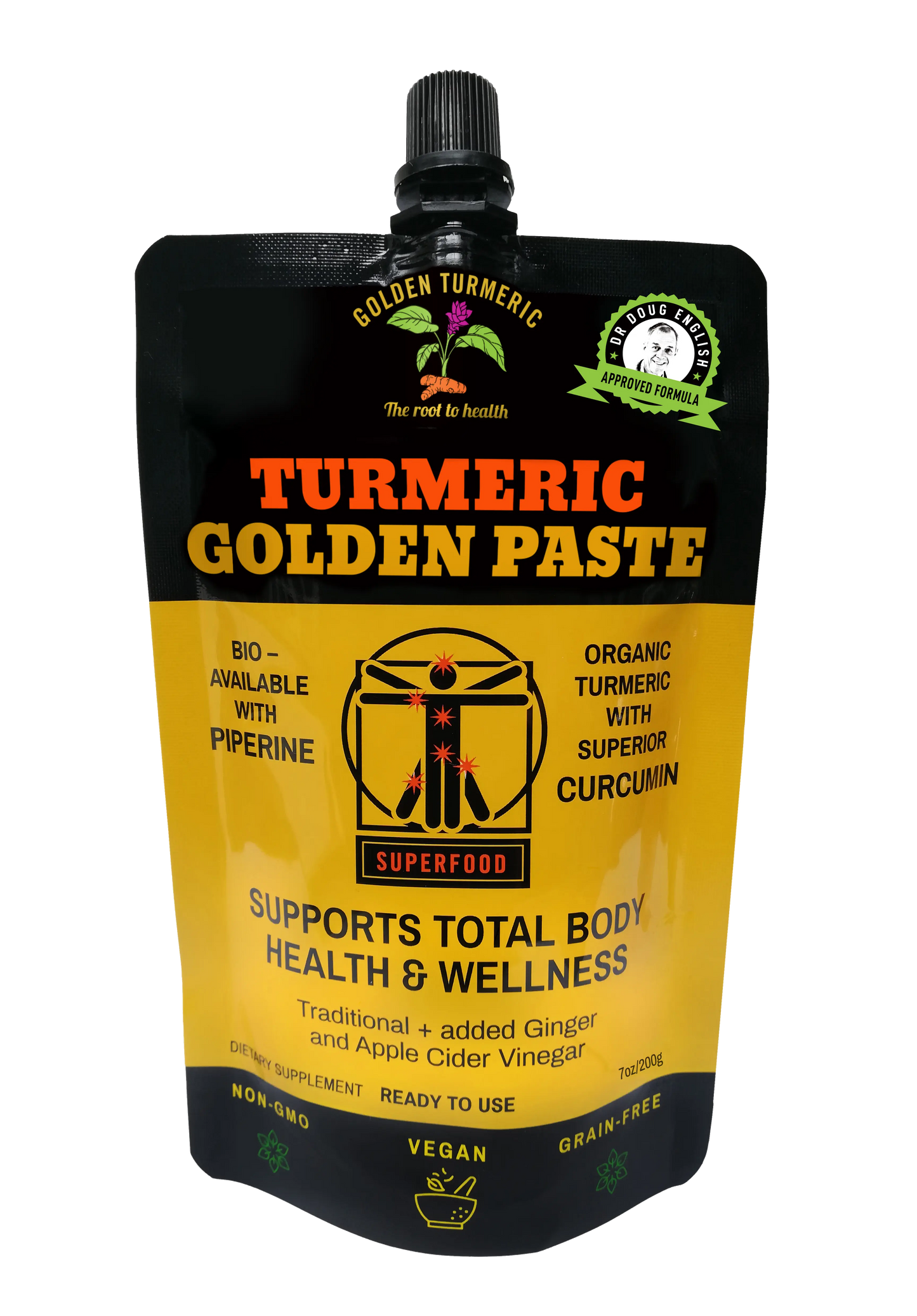 Golden paste for humans. Best turmeric golden paste for best health benefits