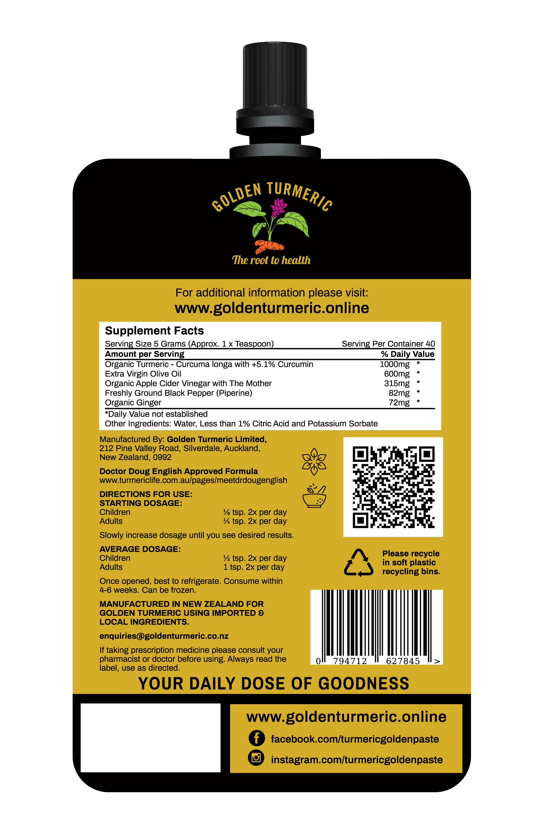 Turmeric Golden Paste Facts for health benefits